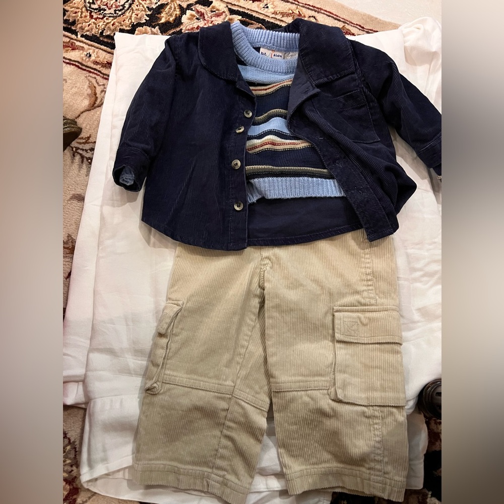 B.T infant 3 piece sweater set